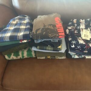 Boy’s Size 8 Mixed Lot Shirts Pajamas Holiday